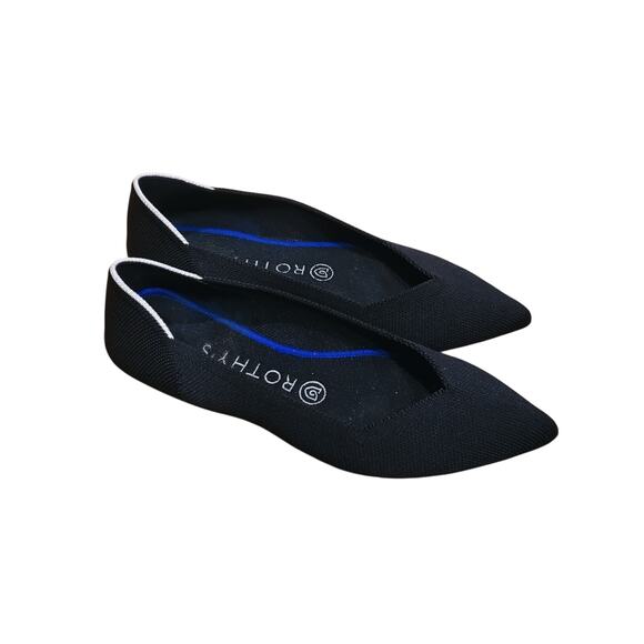 Rothy's The Point Black Ballet Flat Women's Size 7.5 - Picture 2 of 8